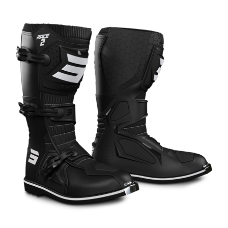 Shot Race 2 Youth MX Boots Black 31