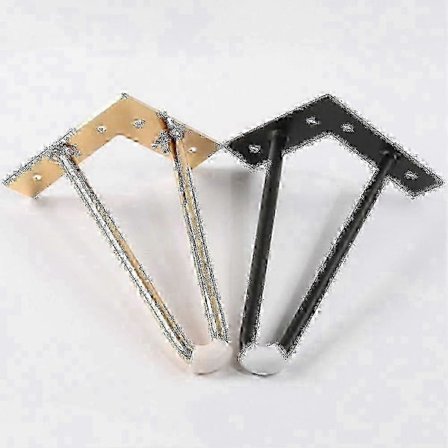 10cm-40cm Bordsben i järn Skåpsfötter Hårnål Skrivbordsben Metall Möbel Fot 1 Styck hwy{KDO}