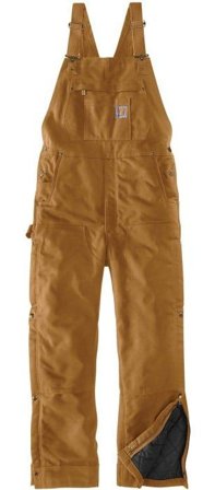 Carhartt Workwear Firm Duck vuoratut työhaalarit, ruskea - Haalarit