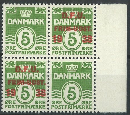 Danmark - AFA 245x postfrisk i pos. 50, 4-blok