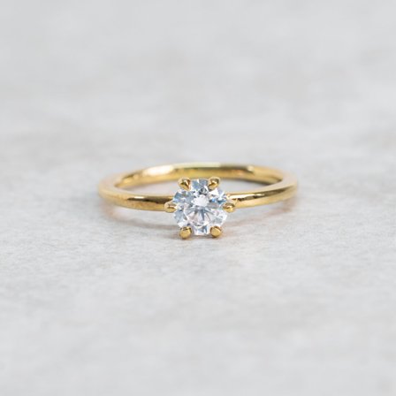 Ängsvide, 18K Gelbgold : Diamanten - Laborgezüchtet, Karat - 0.30 kt