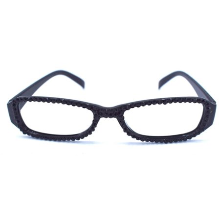 Svarta glasögon med svarta stenar