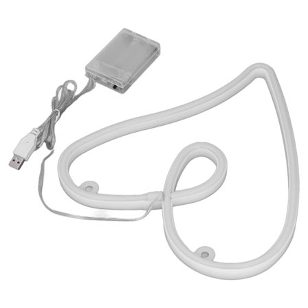 Hjerte Neon Lys Dobbelt Strømforsyning Retro IP45 Vandtæt LED Neon Lampe til Stue Valentinsdag Fest Bar Indretning Pink Lys