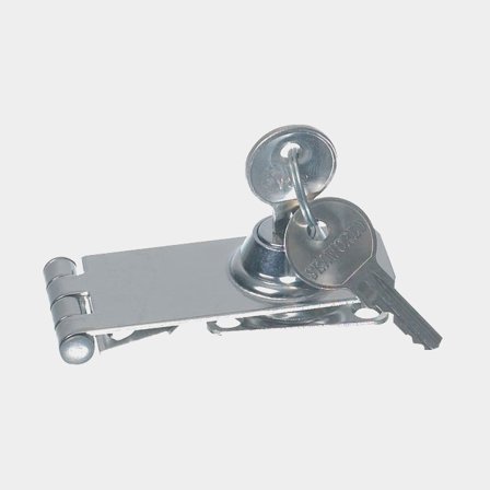 Låsöverfall med nyckel 74x30mm RF