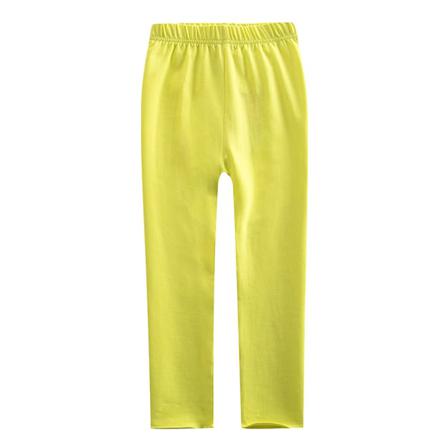 Tjejer Skinny Elastisk Midja Raka Ben Enfärgade Byxor