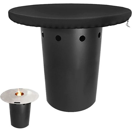 2024, Ildplate Deksel Beskyttelsesdeksel Rund 420d Ildskål Presenning 80 Cm Grillplate Beskyttelsesdeksel Vanntett Anti Uv Ildplate Tilbehør