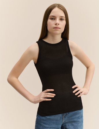 Rosemunde Kids Rkbaku Tank Top - Black - 176