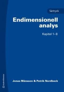 Endimensionell analys : särtryck kap. 1-8, ISBN: 9789144104676