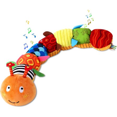 Baby Musical Caterpillar Soft Plush Toy for Preschool Education I