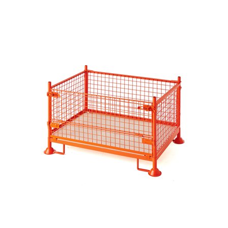 Stapelbarer Gittercontainer, Innenhöhe 500 mm, Tragkraft 750 kg