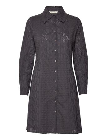 Regina Dress Dresses Shirt Dresses Svart ODD MOLLY