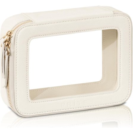 Makeup Taske, Transparent Kosmetiktaske, Vandtæt Kosmetiktaske, Rejse Toilettaske, Kosmetik Opbevaringstaske, Rejsetaske, Multifunktionel, Dobbelt 