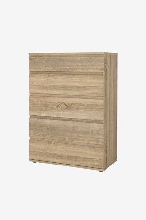 Tvilum - Nova Kommode 5 skuffer - Pakke - Brun - Kommoder - Fra Homeroom