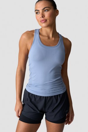 ICANIWILL - Define Seamless Tank Top Metal Blue - Dame - ICIW