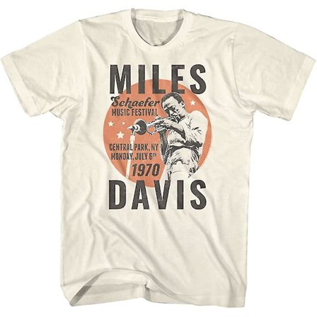Miles Davis 70-talsmusik Jazz Schaefer Music Festival Vuxen kortärmade t-shirts Konsert-tröjor Coola grafiska t-shirts