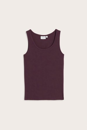 Kappahl | Enkel singlet | Mørkerød