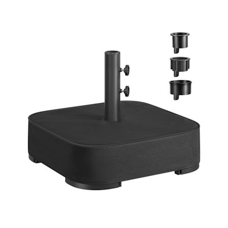 Rootz Parasol Base Stand - Paraply Holder - Sunshade Stand - Steel & Oxford Fabric - stabiliserer op til 3 m paraplyer - 50 cm x 50 cm x 40 cm