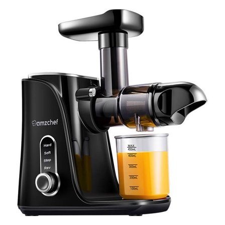 AMZCHEF GM3001-BK saftpresser med langsom hastighed (sort)