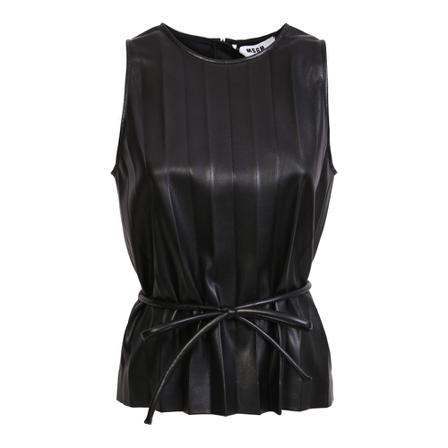 Msgm Sleeveless Tops Sort, Dame