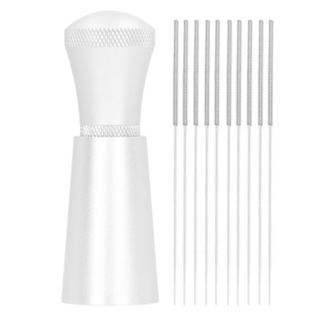 Kaffepulveromrörare i rostfritt stål Handhållet verktyg för hemcafé Silver