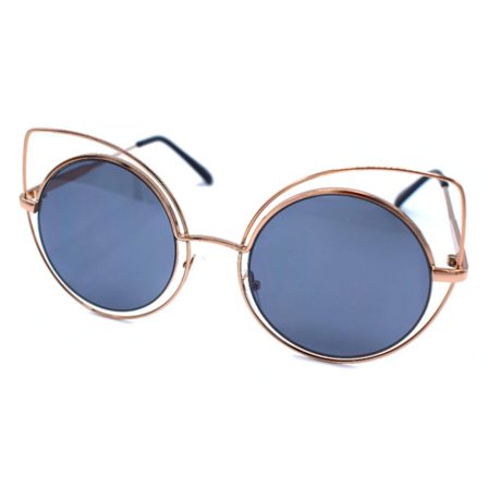 Round Cat solbriller mørke