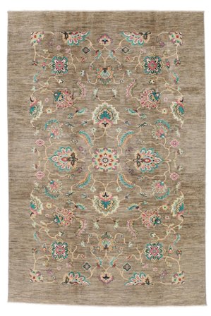 Anudada A Mano Ziegler Ariana Alfombra 198X295 De Lana Marrón/Naranja