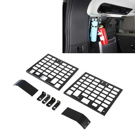 2 stk. Bagagerumssideopbevaringsstativ i aluminiumlegering Modulært opbevaringspanel Udskiftning til Land Rover Defender L663