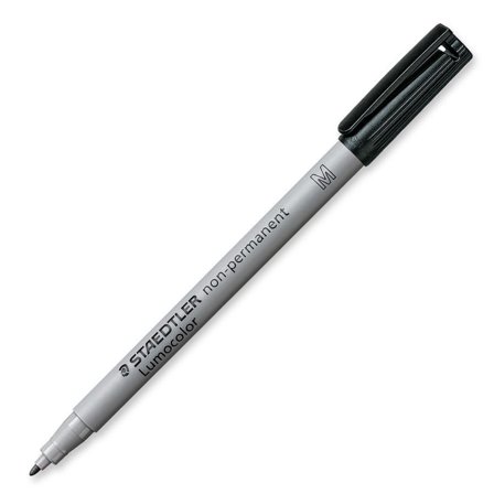 Staedtler Lumocolor OHP Pen Non-Permanent Medium 1.0mm Line Black (Pack 10) - 315-9
