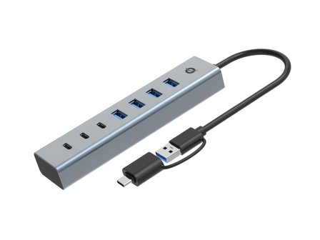 CONCEPTRONIC 7-Port Usb 3.0 Hub With Power