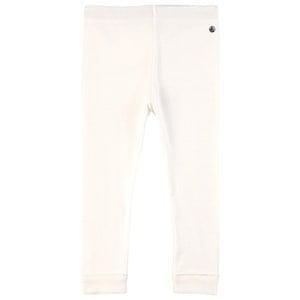 Kids - Petit Bateau White Logo Leggings 12 months - Bottoms - 12 months - White