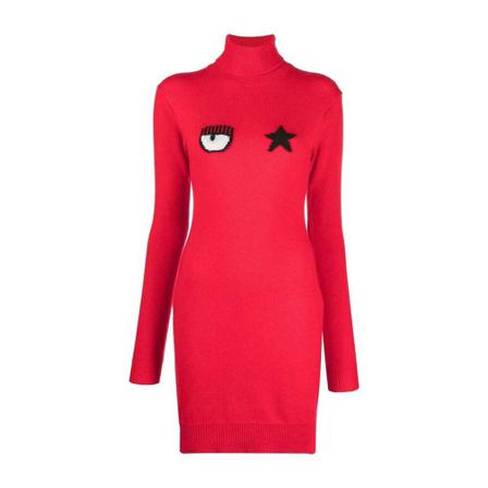Chiara Ferragni Collection, Chiara Ferragni Dresses Red Czerwony, Kobieta, Rozmiar: 2XS