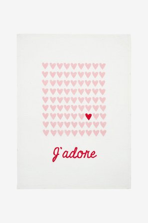 Svanefors - Kökshandduk Kärlek 50x70 cm - Rosa - Kökshanddukar - 50X70 - Från Homeroom