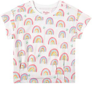 Hatley White Pretty Rainbows T-Shirt 10 Years - Tops - 10 years - White