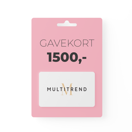 Gavekort pålydende kr 1500,-