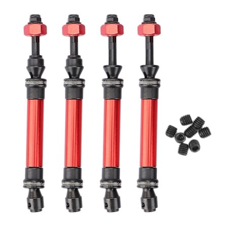 4 stk. Metal Heavy Duty Drivaksler CVD til 1/10 Traxxas Slash