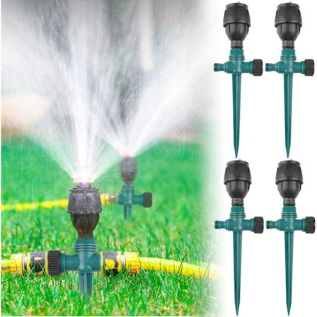 Puutarhan kastelujärjestelmä, 360° automaattinen kastelu, 4-osainen sarja