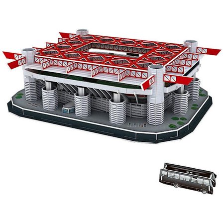 3D Arena Puslespillmodell, Stadio San Siro (Italia), Verdensberømt Bygningsmodell, DIY Puslespillmodellsett, Fans Souvenirs, Dekorasjoner, Voksne Barn