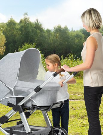 Reer Bitesafe Mosquito Net For Stroller, White - White - ONE SIZE