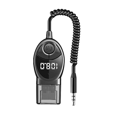 Bil FM-radiosender med Bluetooth 5.3, AUX-indgang 87.5-108MHz, LED-display til biler og lastbiler