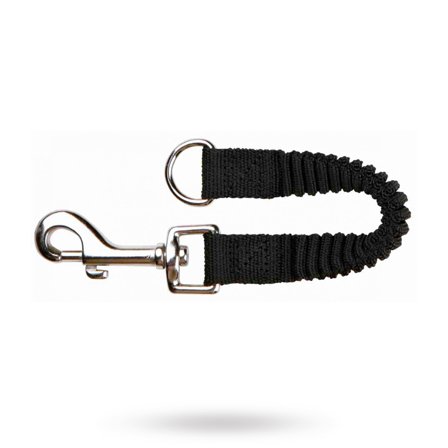 Trixie - Koppelförlängare Med Expander - Svart - Hundkoppel