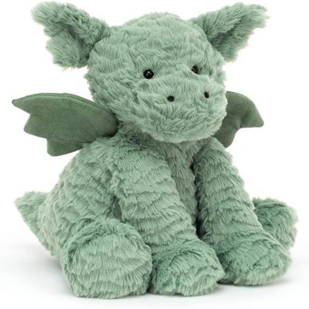 Jellycat Fuddlewuddle Drake Gosedjur, 23 cm - Mytisk Plyschleksak - Klassisk Barngåva