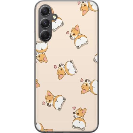 Samsung Galaxy S23 FE Genomskinligt Skal Söt Hund