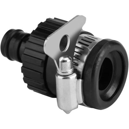 Universell justerbar kranadapter for hageslangekobling