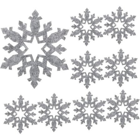 12 stk. Jule Snefnug Underlag Skrivebordskrus Måtte Julefrokost Krusholder