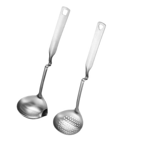 Si med hulske Fedtske Med Slidseske Til Suppe Skimmer Redskab Køkken Hot Pot Fedtfjerner (FMY)