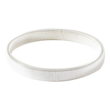 Sølv Herre Dame Skjorte Ærmeholder Arm Bånd Hoop Elastisk Metal Armbånd Armbånd