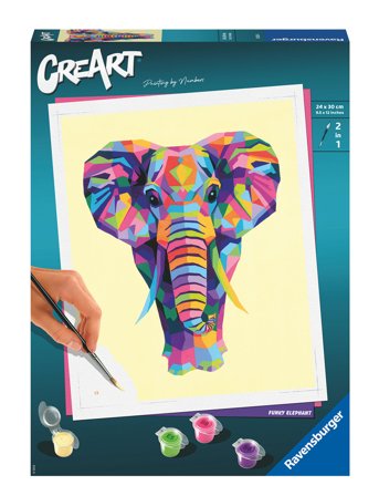 Ravensburger | Creart Funky Elephant | ONE SIZE