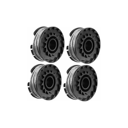 Sats med 4 grästrimmerspolar för Bosch Easygrasscut 23, 26, 18, 18-230, grästrimmerspolar