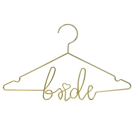Metall Galge "Bride" Guld 45x27cm - Partyninja.se