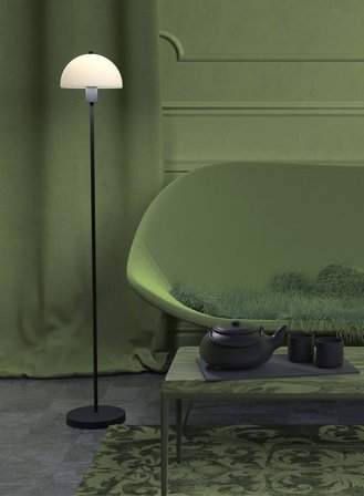 Vienda gulvlampe H125 - sort/opal